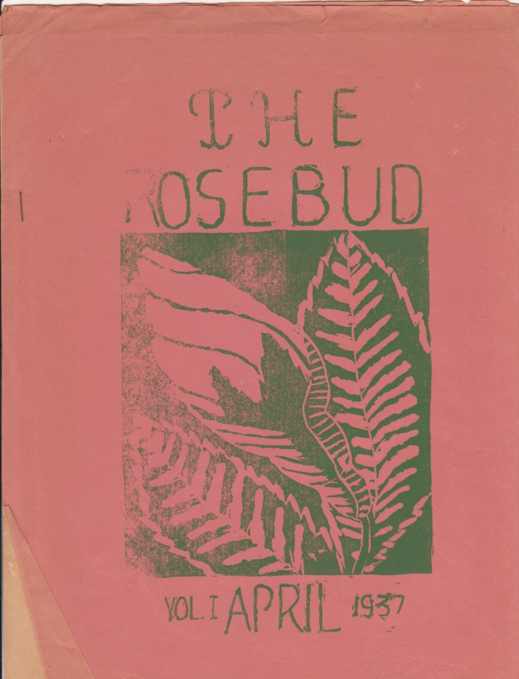 Page 1 of the Rosemont Rosebud newsletter --1937